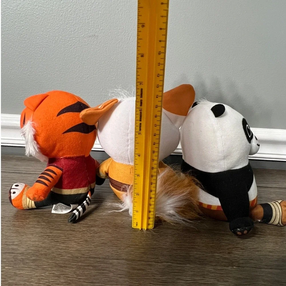 Kung Fu Panda Plush Set Po Master Shifu Tigress Dreamworks Toy Factory Lot 3pc